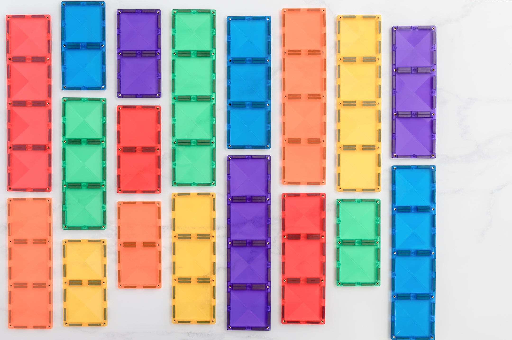 CONNETIX | 18 Piece Rainbow Rectangle Pack