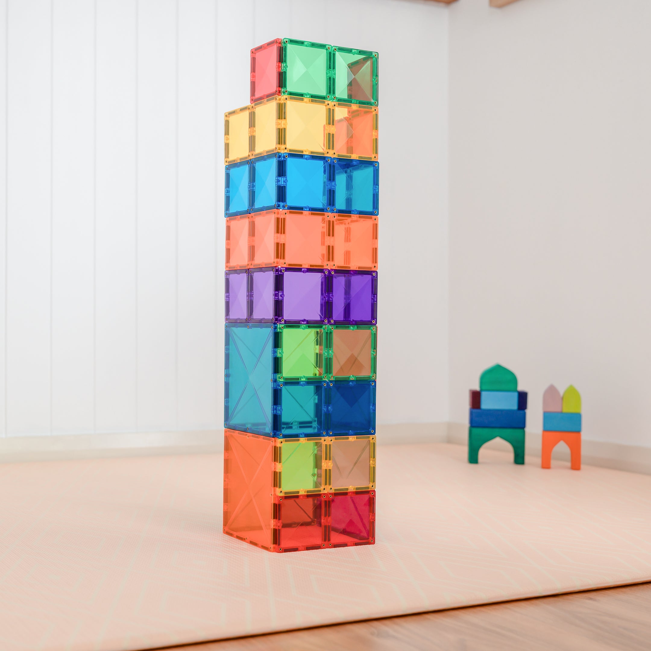 CONNETIX | 42 Piece Rainbow Square Pack