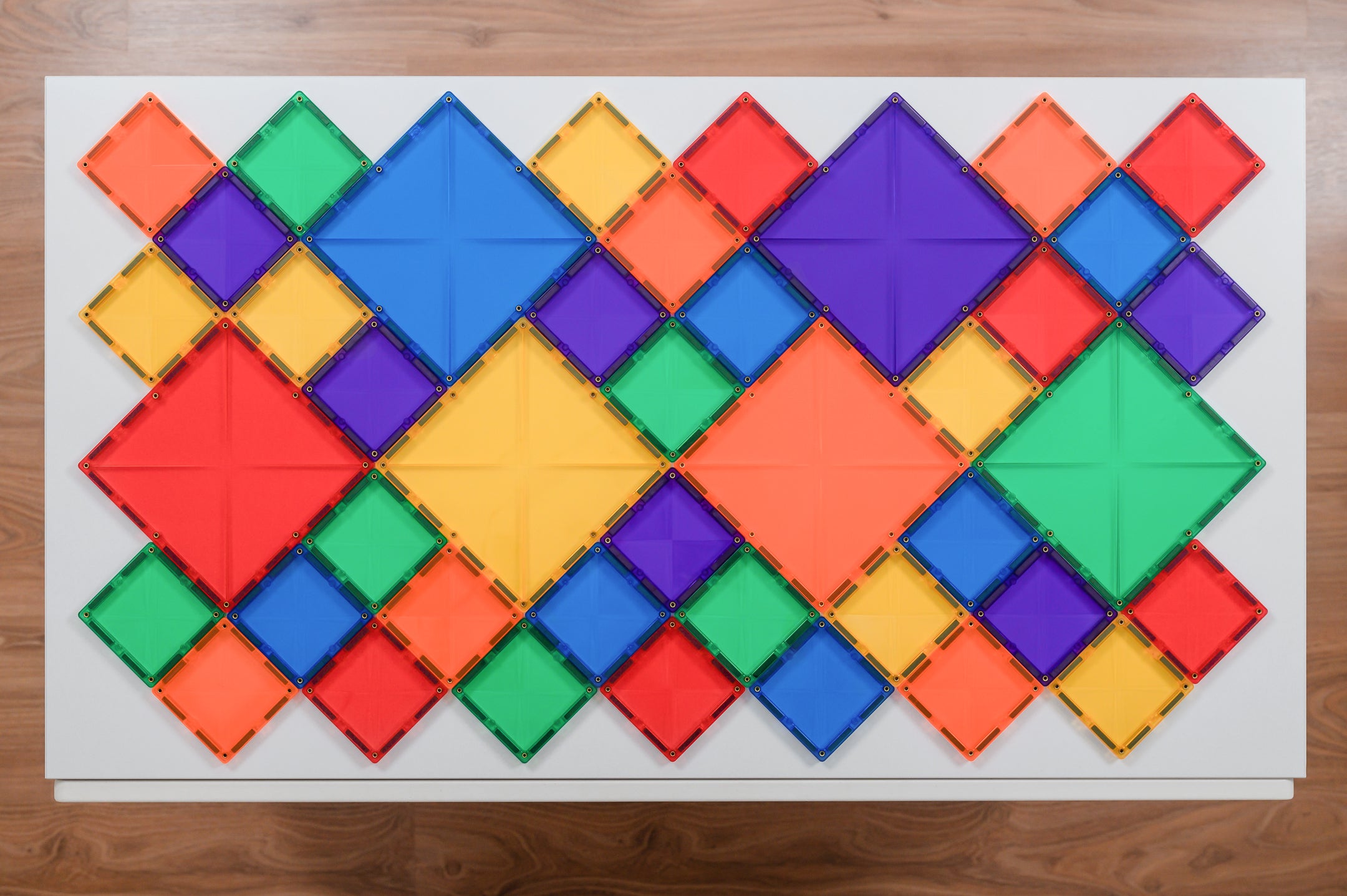 CONNETIX | 42 Piece Rainbow Square Pack