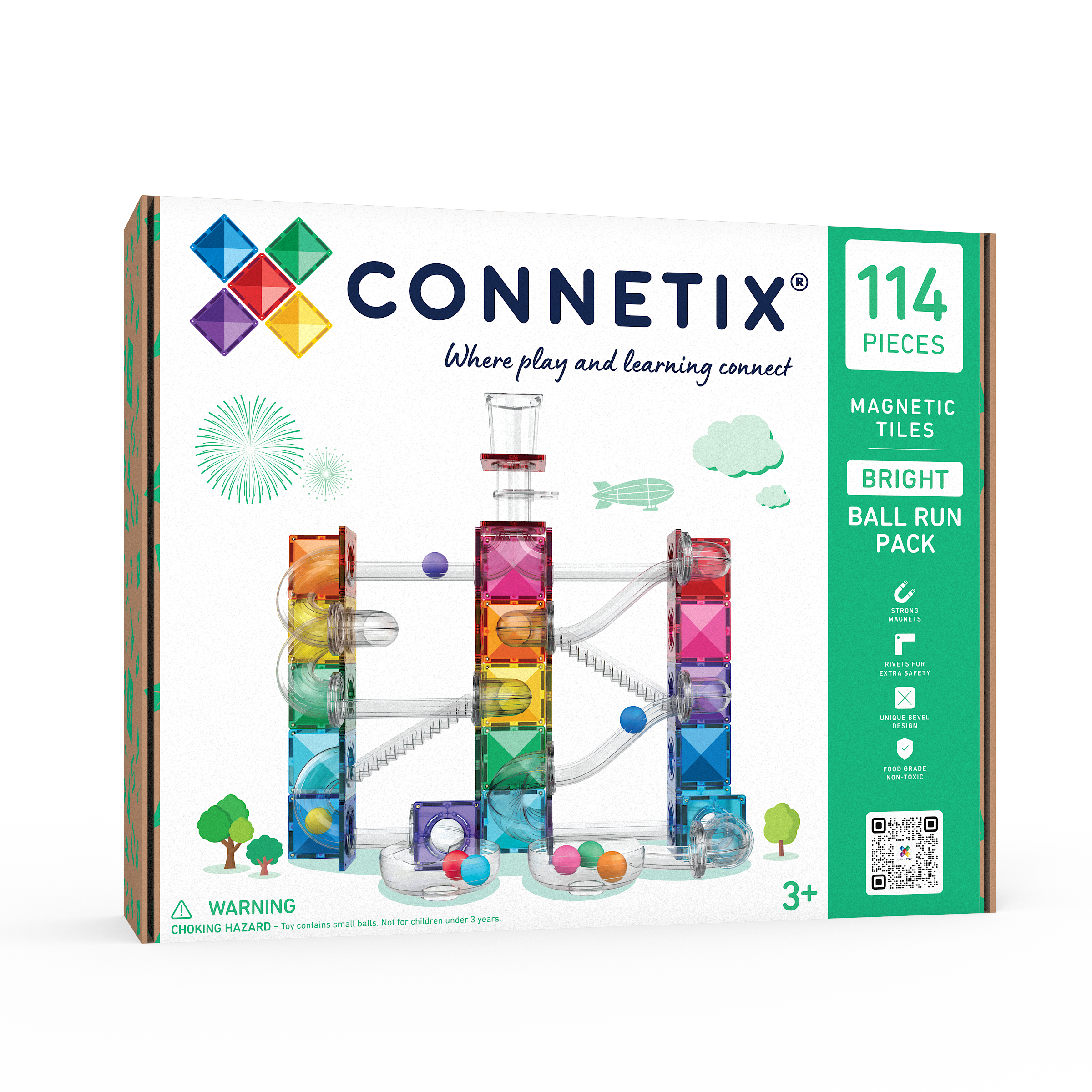 CONNETIX | 114 Piece Bright Ball Run Pack