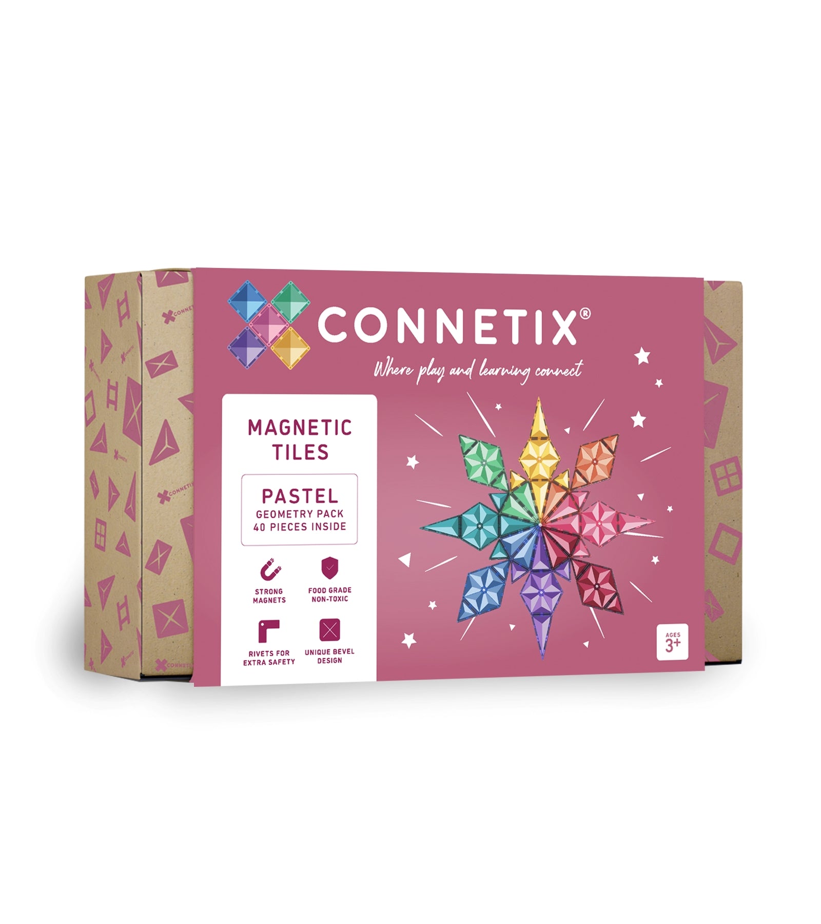 CONNETIX | 40 Piece Pastel Geometry Pack