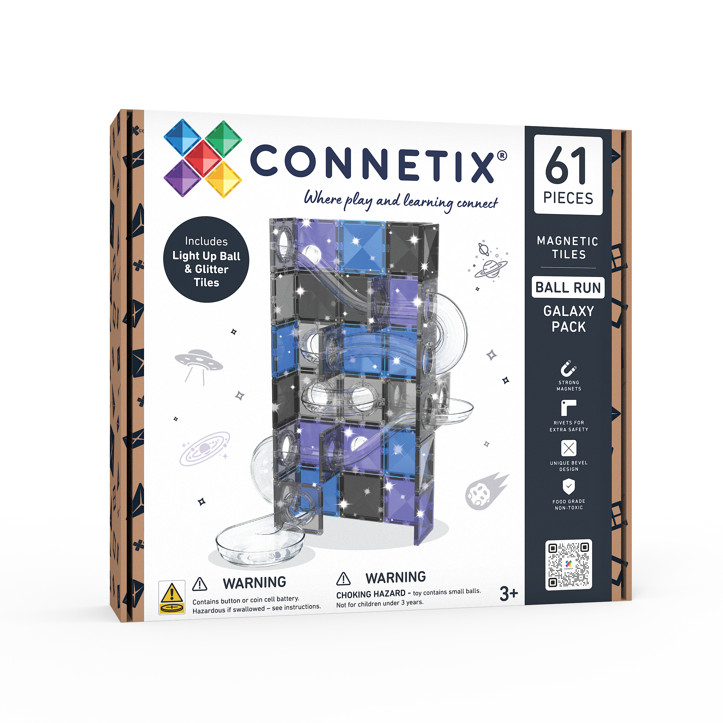 CONNETIX | 61 Piece Ball Run Galaxy Pack