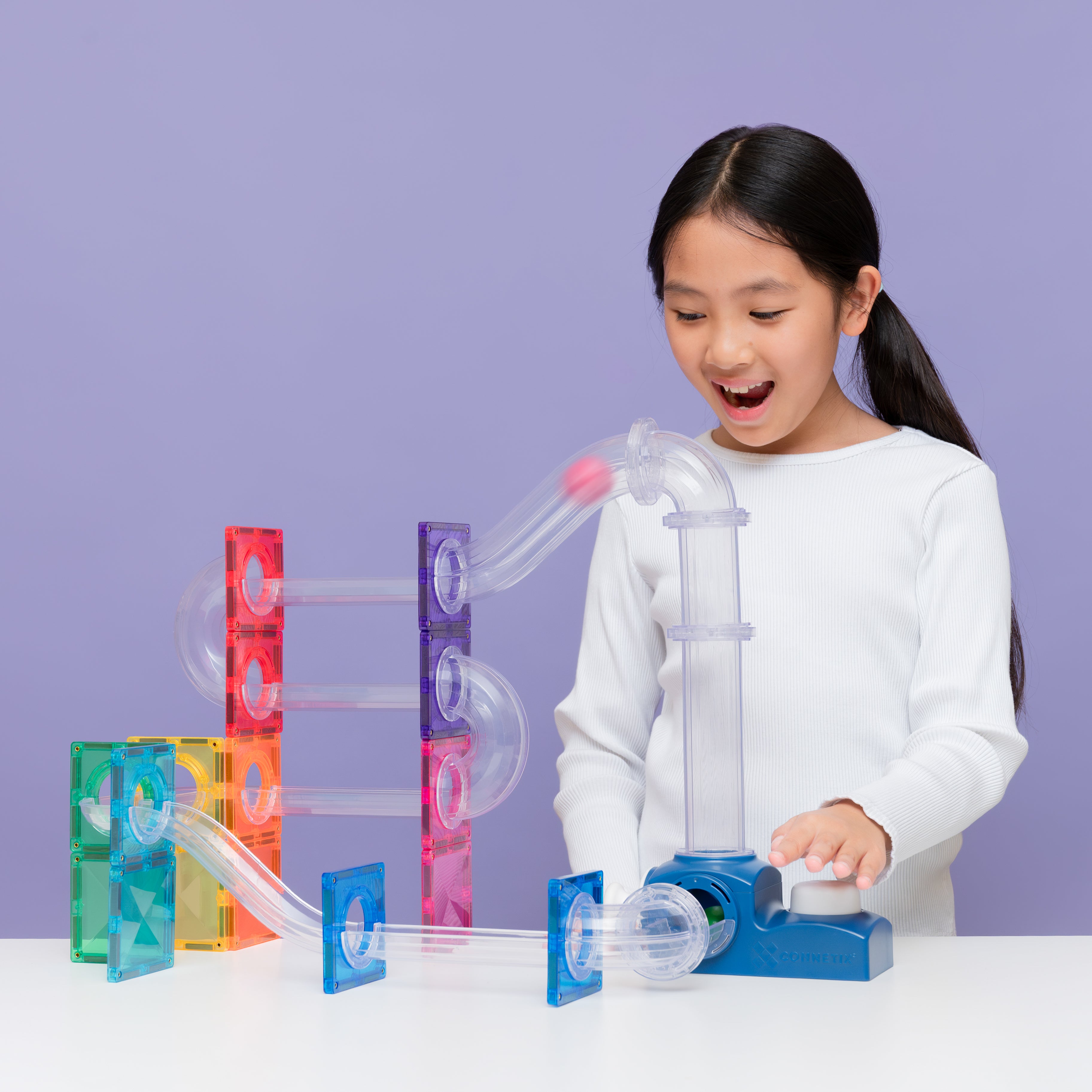 CONNETIX | 47 Piece Ball Run Launcher Pack