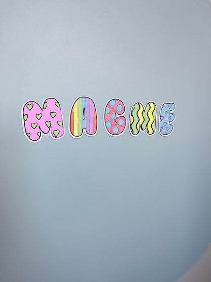Magnetic Letters - Colour your own!