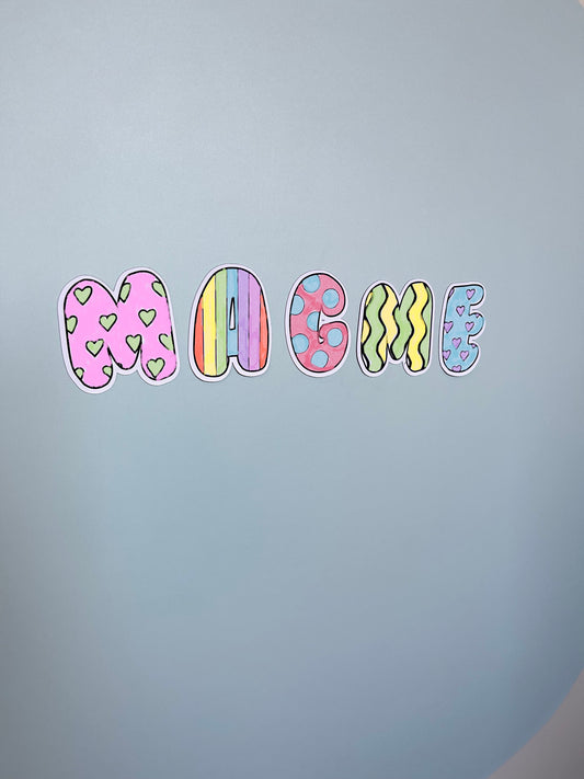 Magnetic Letters - Colour your own!