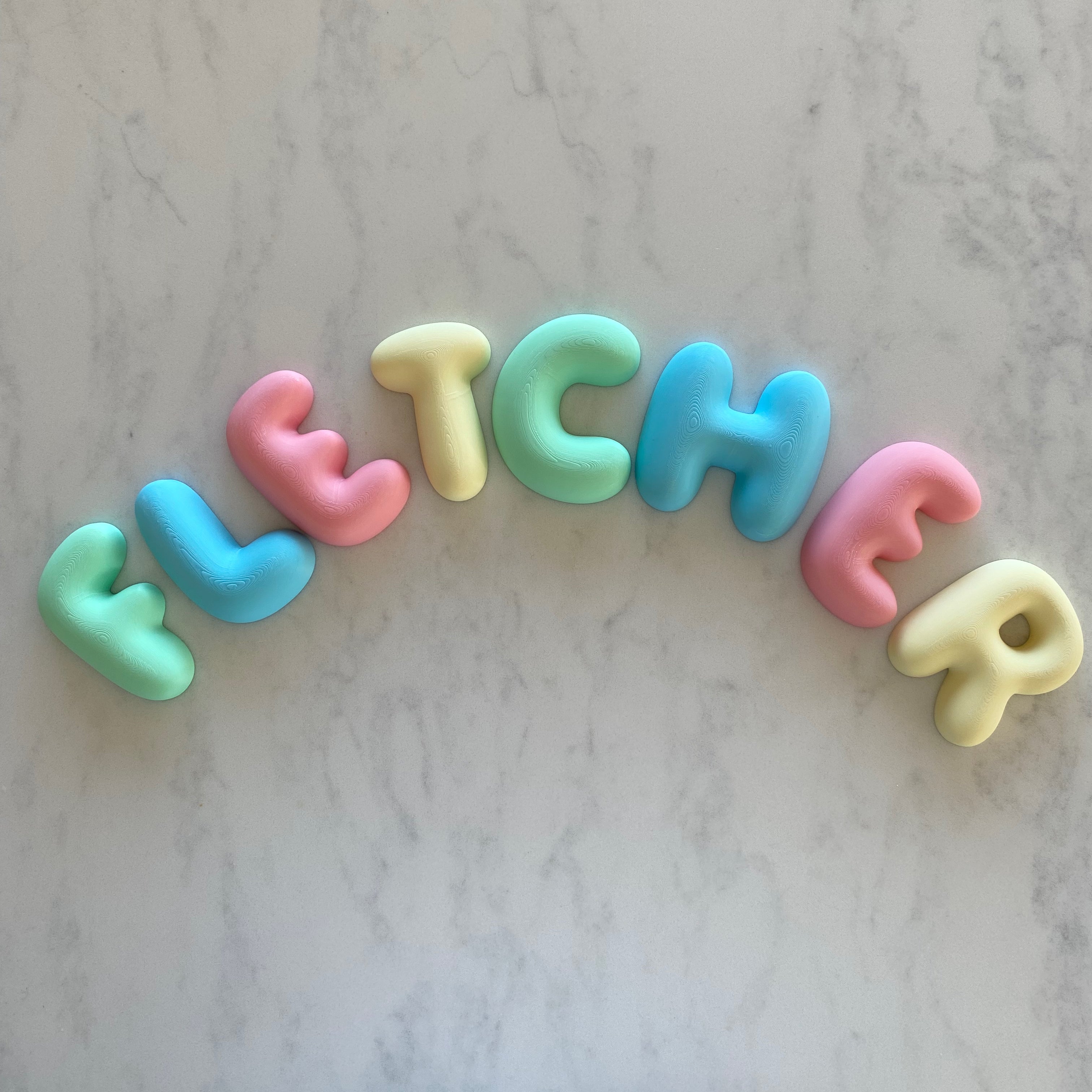 Personalised Magnetic Letters