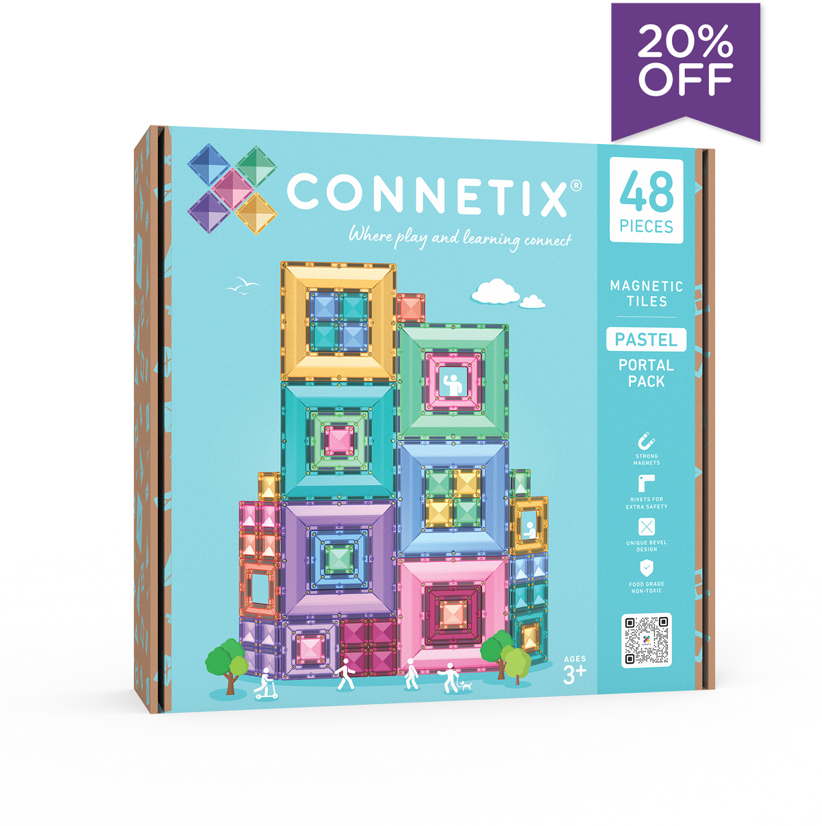 CONNETIX | 48 Piece Pastel Portal Pack